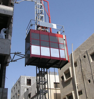 Monte-charge à crémaillère Tavol série SC pour la construction, à cage simple ou double, pour la construction de bâtiments