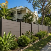 Panneau de clôture en aluminium pour la protection de la vie privée, à lattes horizontales, écran complet, pour jardin et piscine, thermolaqué, antirouille, Australie, OEM ODM