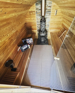 HELIUS lusso canadese cedro <span class=keywords><strong>a</strong></span> <span class=keywords><strong>legna</strong></span> barile di vapore <span class=keywords><strong>Sauna</strong></span> | Capacità di 8-10 persone | Prezzo di fabbrica all'ingrosso - Product Image 6