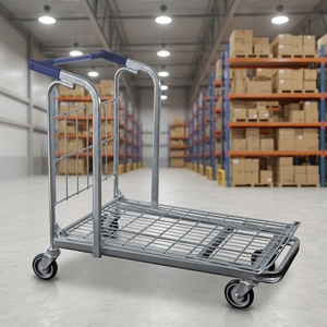Chariot de transport pliable en acier robuste <span class=keywords><strong>SXE</strong></span>-3, meilleur prix, pour supermarchés, déménagements et entrepôts - Product Image 4