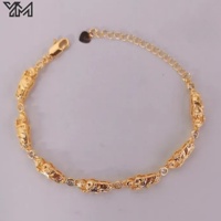 Bracelet religieux en chaîne à 7 maillons Saint Jude plaqué or 14 carats avec zircon CZ étincelant, amulette de protection Feng Shui, bijou porte-bonheur