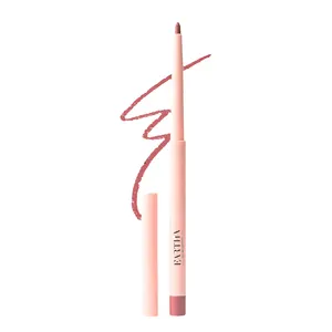 Keluaran baru pensil lipliner krim logo kustom lip liner tahan air vegan matte maquillaje para mujer pink liner otomatis