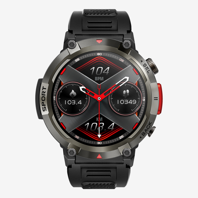 2025 S100 Fashion Smartwatch Waterproof IP67 Fitness Tracker Heart Rate Monitor TFT Screen Blood Pressure Reading Silicone Band
