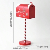 Boîte aux lettres décorative de Noël en fer, modèle YC20259191, avec flocon de neige, pour intérieur et extérieur