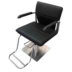 Chaise de coiffure professionnelle de luxe noire pour salon de beauté, mobilier de salon de coiffure, chaises de barbier pour barbershop, vente en gros - Product Image 1