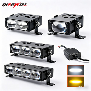 Focos LED Qideguan para Motocicleta, 12V, Doble Color, Impermeables, Luces de Rejilla para Camioneta y Automóvil - Product Image 1