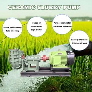 Bomba Centrífuga de Alta Presión para Lodos, de Uso Industrial, Resistente a la Corrosión y a la Abrasión, con Revestimiento Cerámico Horizontal, para Químicos - Product Image 4