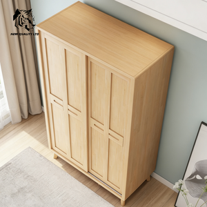 Armoire coulissante en bois, nouvelle conception, éco-responsable, petite quantité minimale de commande, personnalisable, pour chambre à coucher, fournie directement par l'usine, au meilleur prix. - Product Image 4