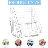 Présentoir à étages en acrylique transparent, étagère à niveaux pour collection, organisateur pour cupcakes, miniatures, modèles réduits, jouets, décoration de table