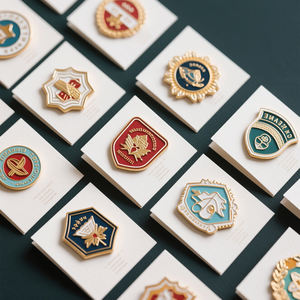 工場メーカーデザインロゴローズゴールドキラキラ漫画金属バッジブローチソフトハードラペルピンカスタムエナメルピン - Product Image 1