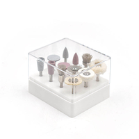 Kit de polissage dentaire composite 12 pièces/boîte, disques en caoutchouc de silicone, meuleuse, polisseuse, fraise RA pour outils de laboratoire dentaire à faible vitesse