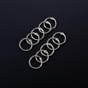 Stainless Steel Keychain Rings Round Metal Open-Ended Hard-Wearing Fashion Key Accessories - Product Image 1