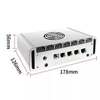 BKHD AMD Ryzen Embedded R2314 4 LAN 2.5G Mini PC Industri Intel I226V Edge Gateway