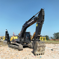 Excavator Crawler Volvo EC240 Bekas Premium EC240D Cat Asli Tanpa Perbaikan Besar Untuk Penjualan Ekspor Global