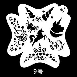 แม่พิมพ์ภาพวาดกราฟฟิตีสำหรับเด็กแบบทำมือพร้อมลายฉลุแม่พิมพ์ศิลปะร่างกายสำหรับเด็ก - Product Image 4