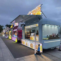Camion de restauration rapide mobile personnalisé de 10 pieds avec service café, snacks, barbecue, construction en acier inoxydable, certifié DOT