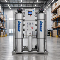 Système de filtration d'eau par osmose inverse commercial, cuve sous pression, moteur 1000L/H, haute capacité, pour l'eau potable