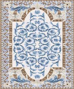 Tapis en laine à poils longs de haute qualité, fait main, à motifs floraux, antidérapant, écologique, fin, imperméable, pour la maison, la chambre à coucher, le bureau - Product Image 6