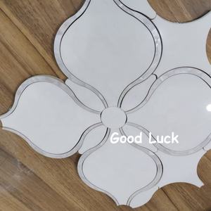 Blanco mármol mosaico de <span class=keywords><strong>concha</strong></span> loseta de se Decoración - Product Image 6