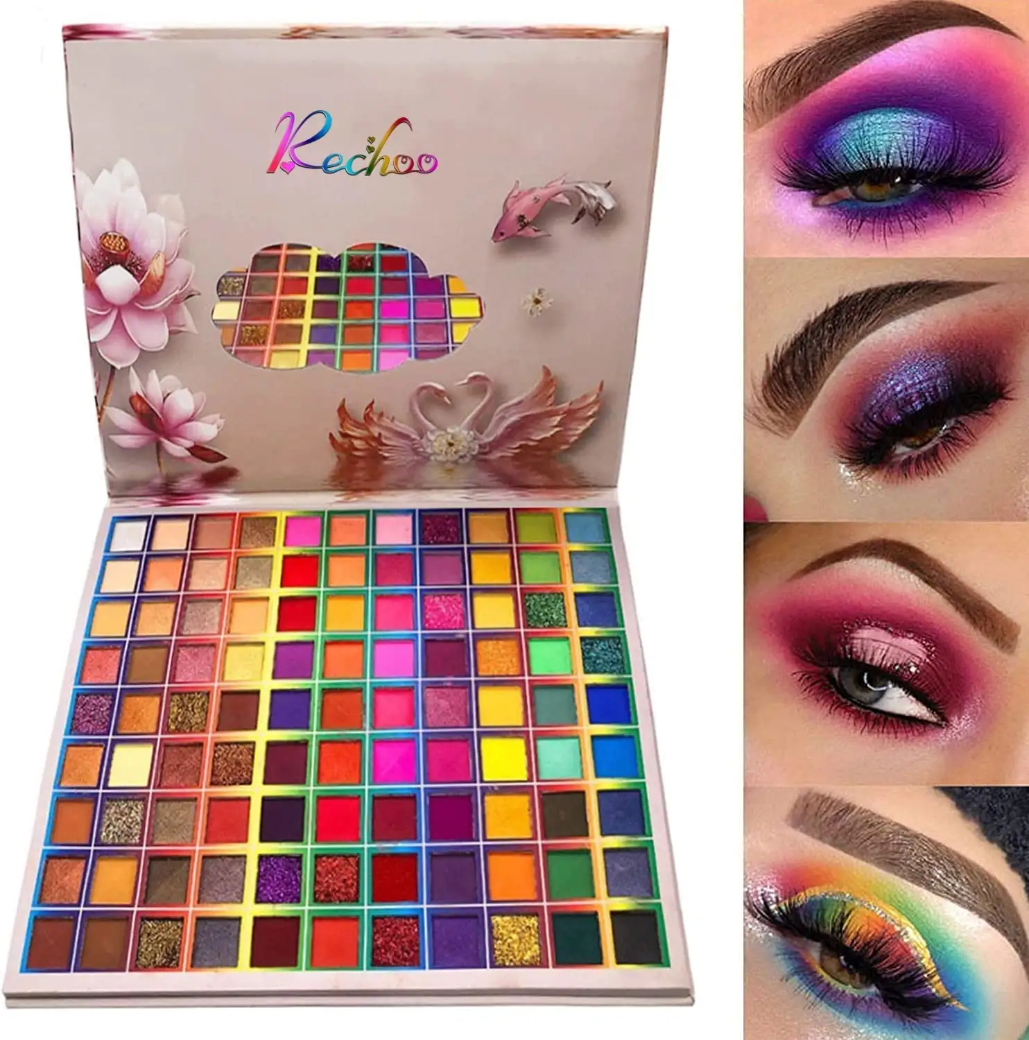 Bán buôn biểu tượng tùy chỉnh in Eyeshadow Palette 18 màu sắc Shadow Palette