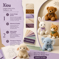 Bouquets de roses en peluche personnalisés, décorations de meubles en peluche, adaptés comme cadeaux pour la Saint-Valentin et cadeaux d'entreprise en gros.