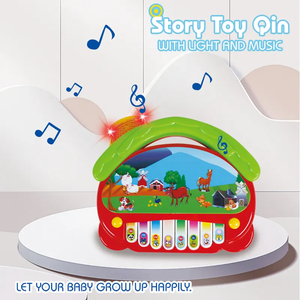 <span class=keywords><strong>Piano</strong></span> Musical Educativo <span class=keywords><strong>para</strong></span> Niños, Órgano Electrónico de Aprendizaje Temprano, Teclado con Forma de Casa de Dibujos Animados, Juguete <span class=keywords><strong>para</strong></span> Bebés - Product Image 3