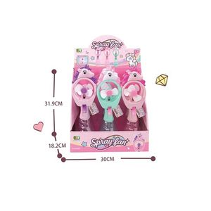 Venta caliente verano al aire libre juguete portátil Mini batería dibujos animados ventilador eléctrico para niños Unisex de 2-4 años - Product Image 2