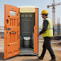 Cabine de toilettes chimiques mobiles portables en HDPE, durables et écologiques, pour usage extérieur, mines, construction, entreprises de location