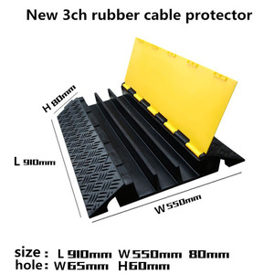 แผ่นยางป้องกันสายเคเบิล 3 ช่อง รุ่นขายดี - Product Image 2