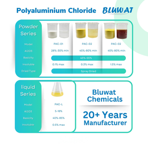 Produits chimiques Yixing Bluwat Chlorure de polyaluminium Traitement de l'eau Pac Floculation Agent floculant Pac - Product Image 2