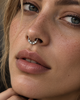 CRYSPURE Anneau segmenté articulé en titane G23 poli pour piercing septum, daith, hélix, cartilage, nez – Cadeau pour elle