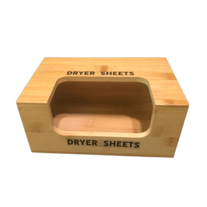 Softener Dispenser Home Room Organization And Storage Box Container Laundry Wooden Dryer Sheet Holder