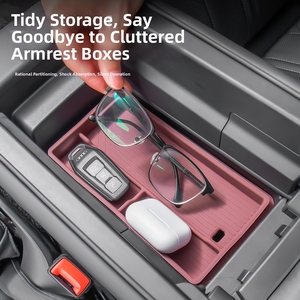 Convient à 26 modèles d'<span class=keywords><strong>Audi</strong></span> A6L, boîte de rangement pour accoudoir, accessoires de modification et d'organisation de l'espace de rangement intérieur - Product Image 2
