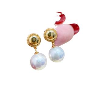 Bandeja Vacía de Plata S925 para Accesorios de Perlas DIY con Cuentas Redondas de 9-13 mm para Joyería de Plata de Moda, Pendientes 22193 - Product Image 5