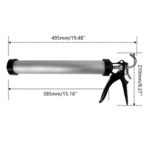 Vente en gros en usine de <span class=keywords><strong>pistolet</strong></span> à saucisse en <span class=keywords><strong>silicone</strong></span> pour mastic <span class=keywords><strong>Pistolet</strong></span> à calfeutrer les saucisses en aluminium manuel - Product Image 2