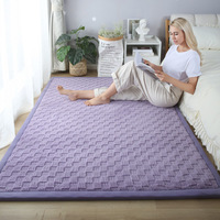 Tapis de sol en mousse Jacquard Sherpa Fleece 2CM pour salon, antidérapant, en éponge, style Tatami japonais pour enfants