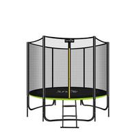 Sundow 1.5m 6ft-16ft Bungee Trampoline Ressort Avec Enceinte Sécurité Plage Trampoline Extérieur Avec Filet