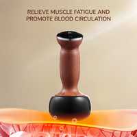 Pierres chaudes pour Massage Masseur de corps électrique en pierre de Bian naturelle avec contrôle de la température Gua Sha Masseur de grattage