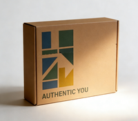 Boîte cadeau de luxe gaufrée, emballage personnalisé avec logo, boîte pliante réutilisable en carton pour envoi postal