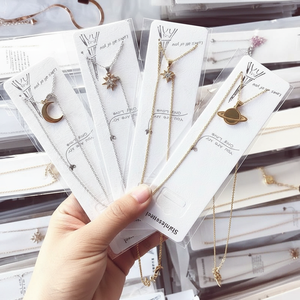 स्टेनलेस स्टील गहने थोक फैशन महिलाओं के हार कारखाने थोक सस्ते हार - Product Image 4