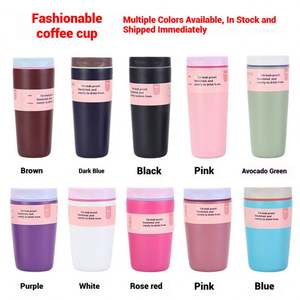 Multiple Color <b>Double</b> <b>Wall</b> Insulated Thermos Mug With Leak Proof Lid for Office and Outdoor - Product Image 2