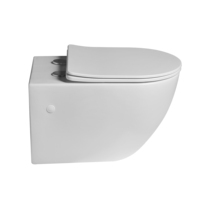 Vente directe d'usine Cuvette de toilette murale ronde Wc Salle de bain Toilette flottante Inodoro Toilette suspendue murale sans monture en céramique
