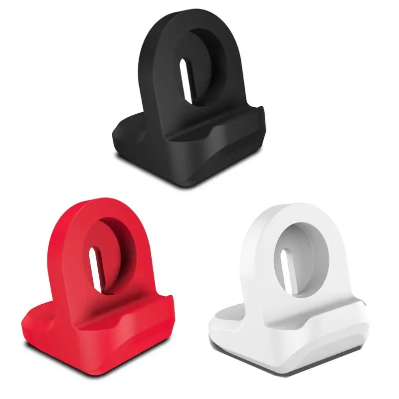 Supporto per supporto di ricarica in Silicone per Apple Watch Series 7 6 5 4 3 2 1 SE Dock per caricabatterie 45mm 44mm 42mm 41mm 40mm 38mm supporto da tavolo