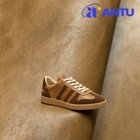 Cuir synthétique PU en microfibre enduit d'huile et de cire, écologique, imperméable et résistant aux rayures, pour chaussures de football, entraînement et mobilier
