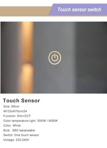 Espejos de baño LED inteligentes rectangulares modernos, Gran piso de longitud completa, Plata personalizada iluminada para uso en salón - Product Image 6