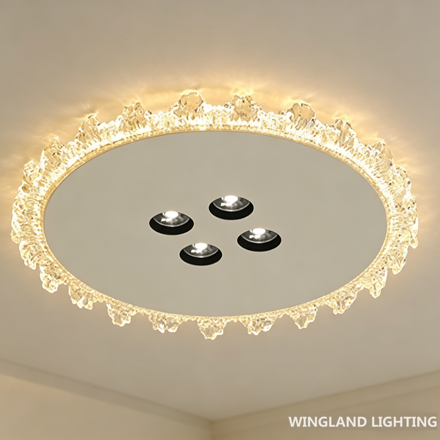 Contemporary Minimal Round Advanced Design LED Ceiling Light for Bedroom Living Room Dining Room