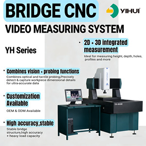Instrument de mesure vidéo CNC automatique YH-6040H / 6050H, avec entraînement par vis importé du Japon, comparaison CAD et rapport SPC - Product Image 2