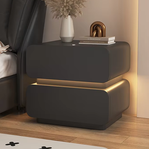 Nouvelle table <span class=keywords><strong>de</strong></span> chevet créative avec veilleuse, chambre à coucher moderne, armoire <span class=keywords><strong>de</strong></span> rangement pour appartement d'hôtel - Product Image 2