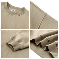Ensemble de survêtement épais 345 g/m² pour fabricants de vêtements, personnalisable, coupe oversize, unisexe, homme/femme, avec sweat à capuche et pantalon, deux pièces