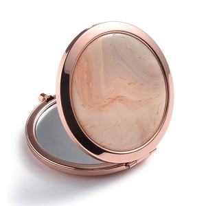 High Quality Custom Logo Epoxy Sticker Mini Makeup Purse Ceramic Compact <b>Mirrors</b> - Product Image 1